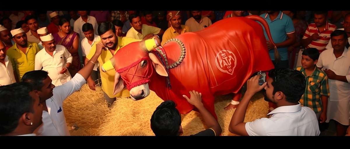 Banjara Bulls Harvest Festival Banjara Bulls harvest festival event showing players celebrating with villagers